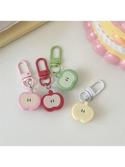 Keypus - Cute Half Apple Bag Charm Keychain Accessory