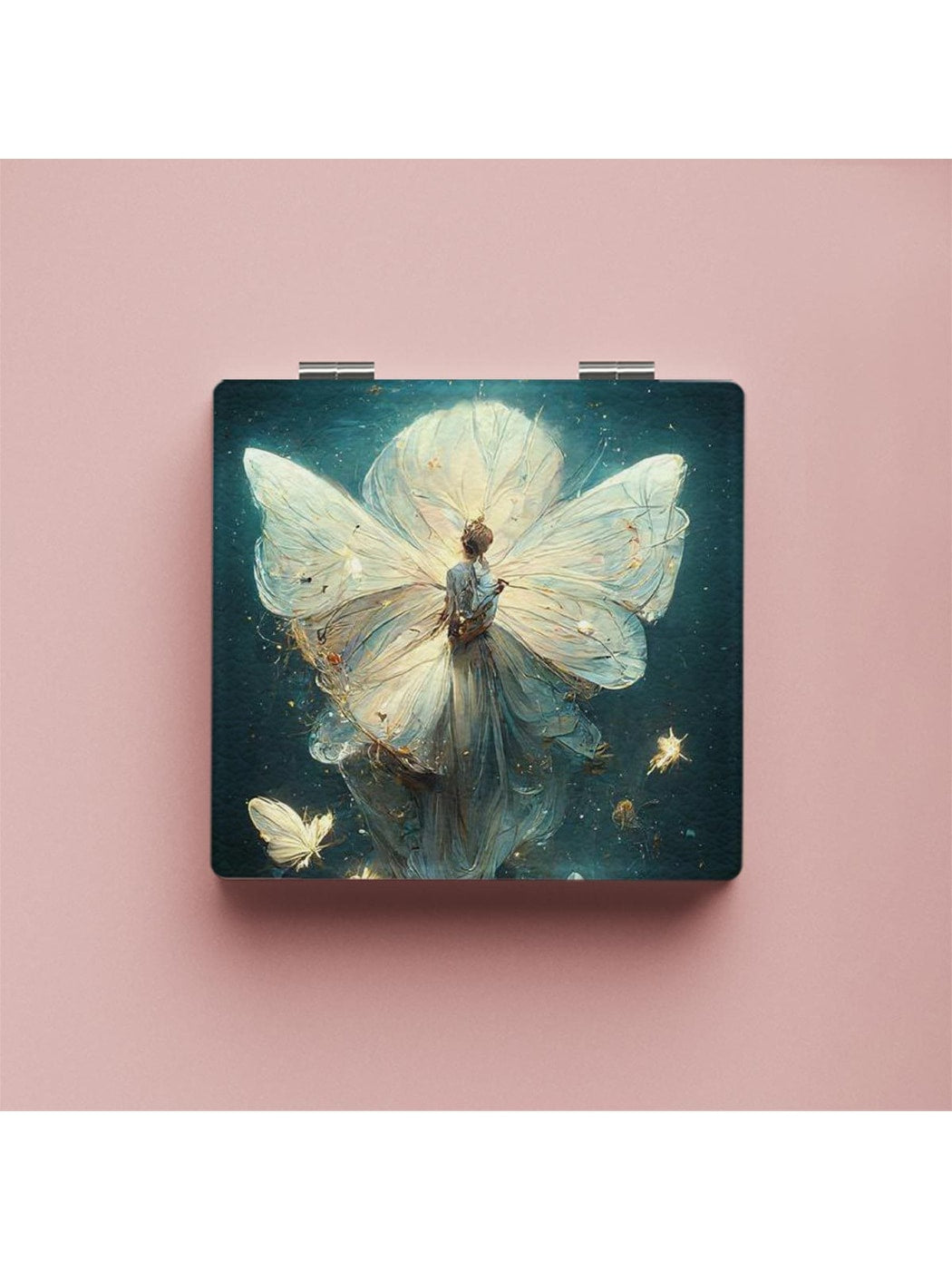 Mirroray - Portable Square Printed Pocket Makeup Mirror