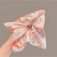 Gifty - Sweet Floral Checkered Scrunchie Headband