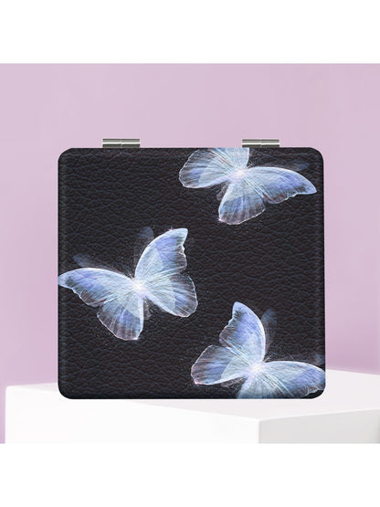 Mirroray - Butterfly Print Foldable Compact Makeup Mirror