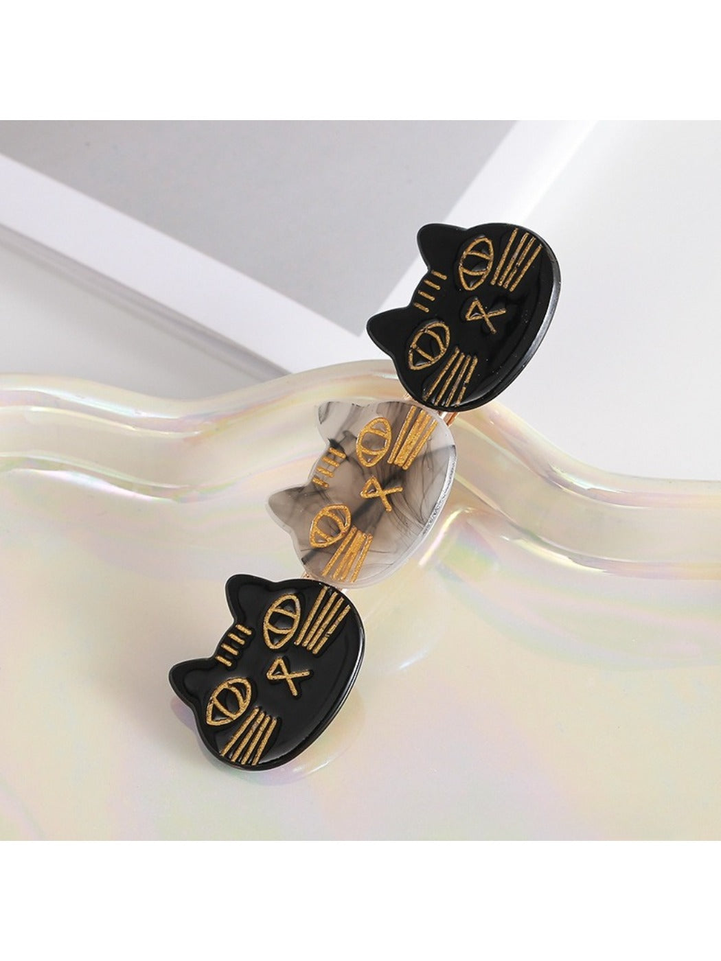 Beau - Cartoon Cat Face Hair Clip