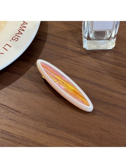 Beau - Iridescent Oval Acetate Hair Clip
