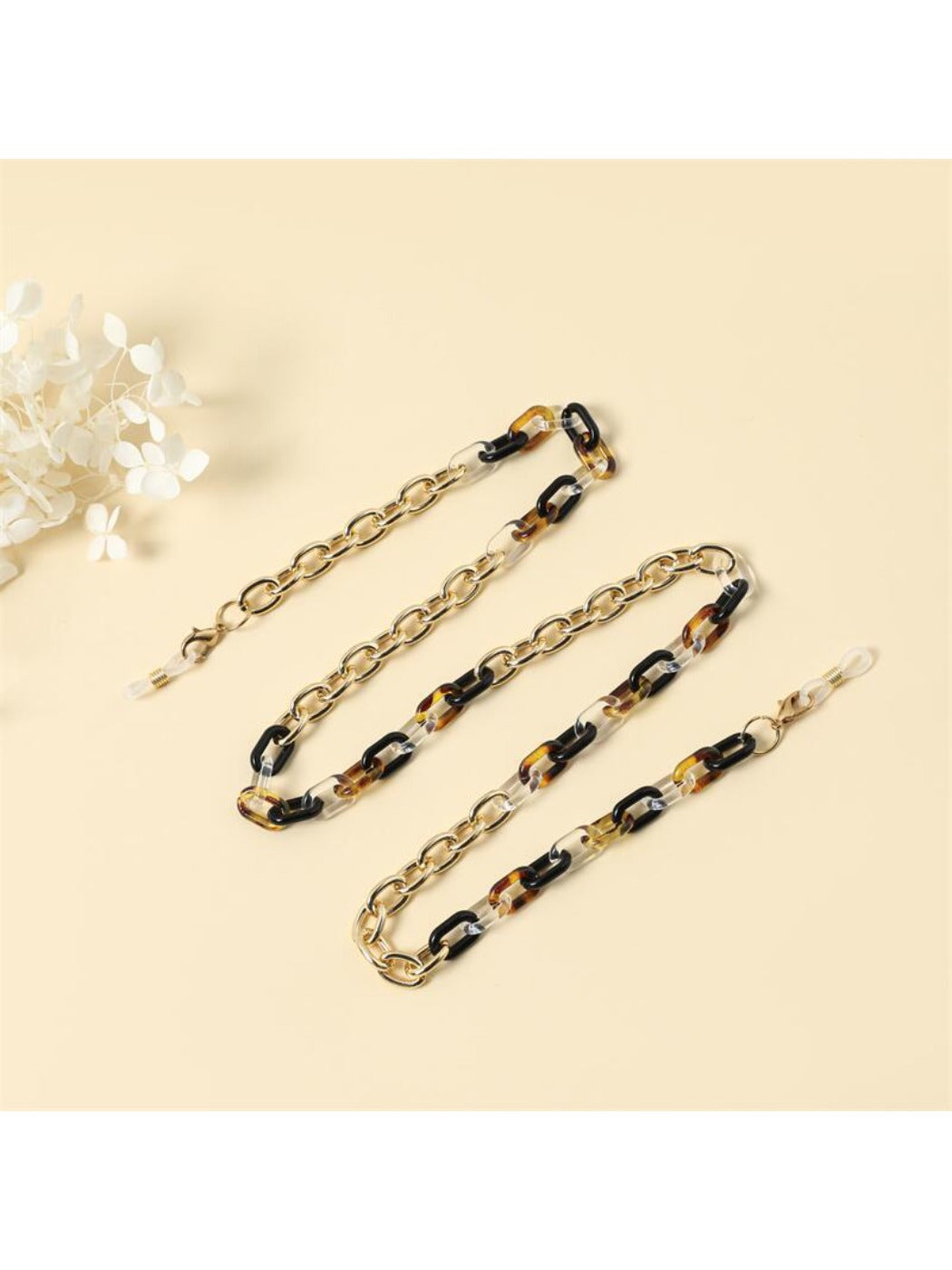 Velra - Leopard Print Color Blocked Eyeglass Strap