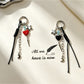 Keypus - Alloy Chain Tassel Heart Keychain Bag Charm