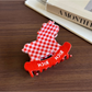 Beau - Rocking Horse Pattern Acetate Claw Clip