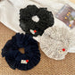 Gifty - Vintage Polka Dot Ruffle Scrunchie Hair Tie