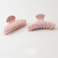 Beau - Pink Floral Printed PVC Hair Claw Clip