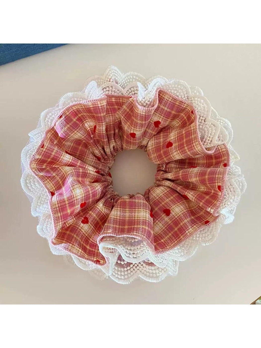 Gifty - Cute Sweet Plaid Hair Loop