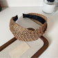Bohemian headband styled with casual outfit on a female model