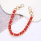 Keypus - Solid Color Faux Leather Chain Bag Charm