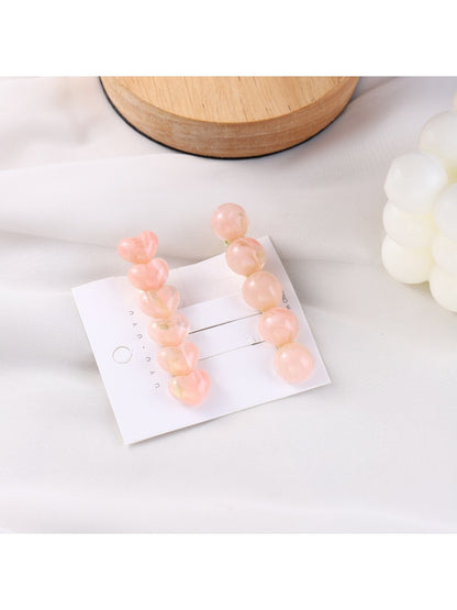 Beau - Beautiful Heart Circular Acetate Hair Clip