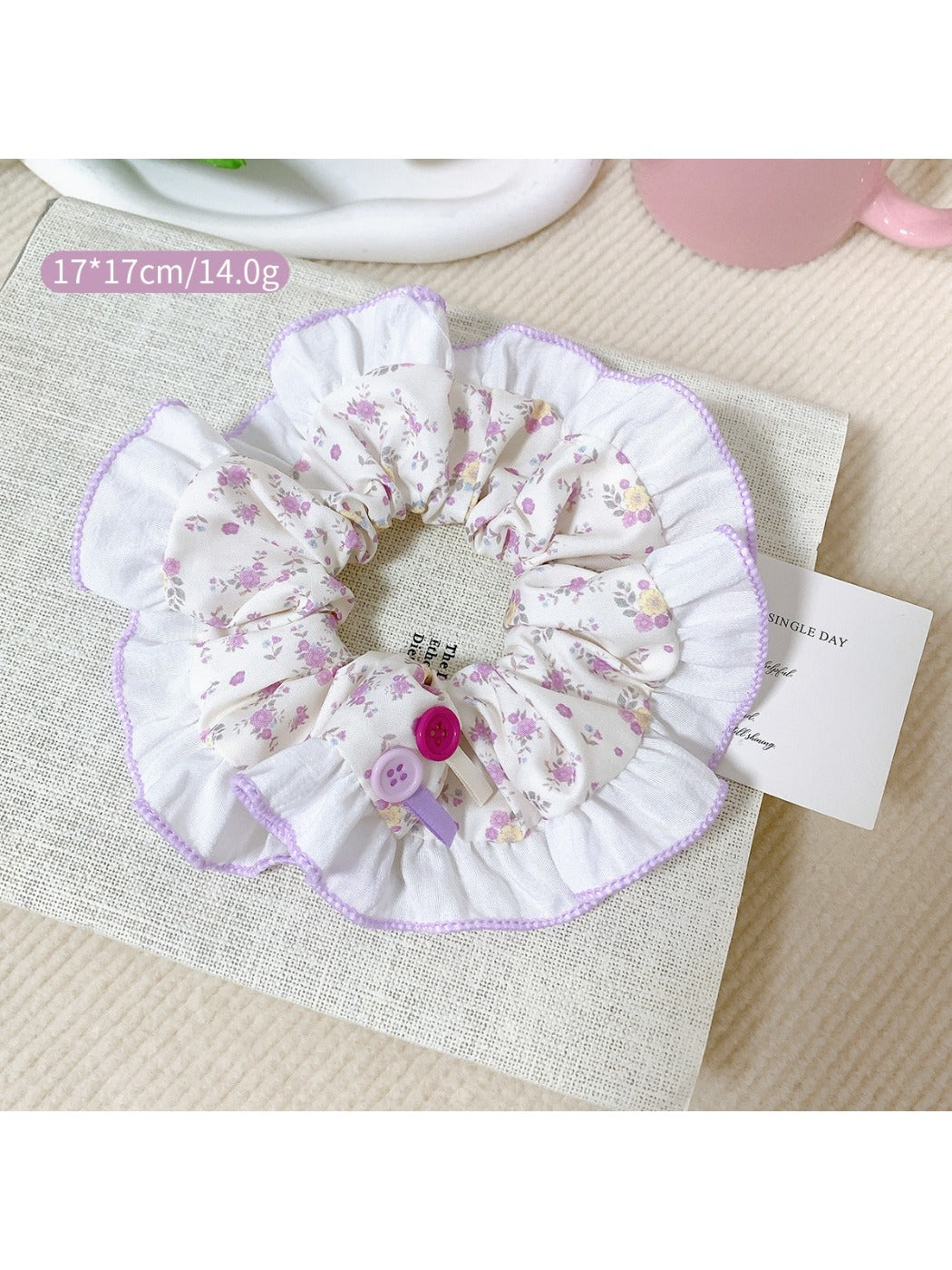 Gifty - Purple Floral Hair Loop