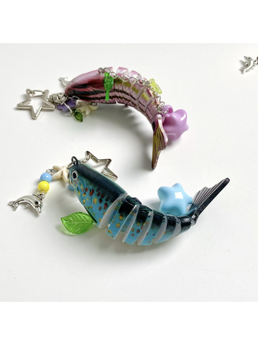 Keypus - Alloy Plastic Fish Bag Hanging Charm Keychain