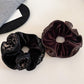 Gifty - Velvet Floral Four Layer Scrunchie