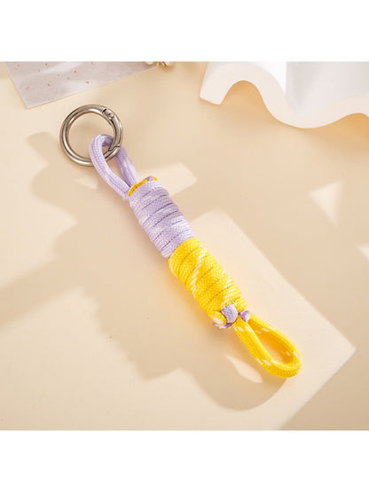 Keypus - Two Tone Rope Knot Bag Hanging Keychain