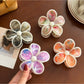 Beau - Five Petal Floral Plastic Hair Claw Clip