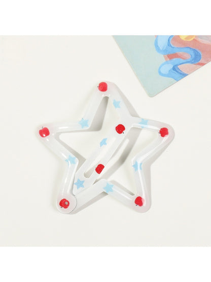 Beau - Five-Pointed Star Print Hair Clip