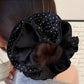 Gifty - Reversible Polka Dot Ruffle Scrunchie