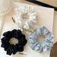 Gifty - Gathered Polka Dot Elastic Hair Scrunchie