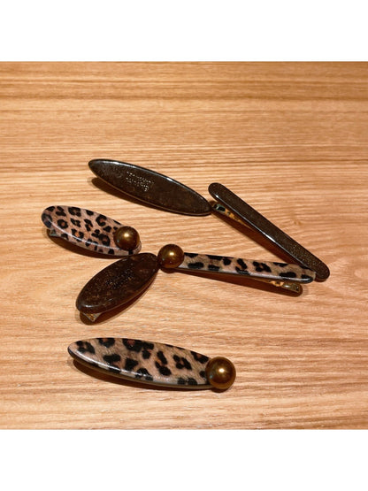 Beau - Acetate Geometric Oval and Bar Hair Clip