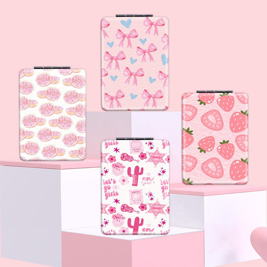 Mirroray - Foldable Fruit Print Portable Makeup Mirror