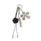 Keypus - PU Alloy Flower Pendant Bag Charm Keychain