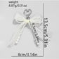 Keypus - Y2K Style Lace Bow Heart Keychain Bag Charm