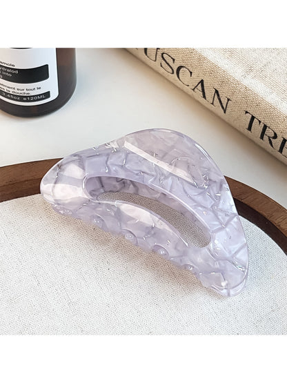 Beau - Glossy Geometric Acrylic Hair Styling Claw Clip