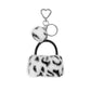 Keypus - Elegant Leopard Print Fur Ball Keychain