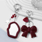 Keypus - Y2K Acrylic Bow and Mirror Charm Keychain