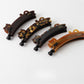 Beau - Painted Cat Motif Acetate Fiber Banana Clip