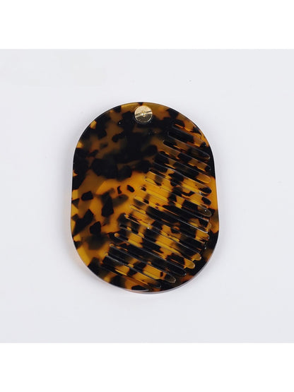 Camerow - Mirror Comb with Stylish Leopard Print