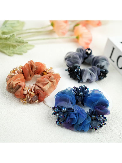 Gifty - Retro Mesh Look Polyester Scrunchie