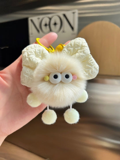 Keypus - Bow Coal Plush Keychain