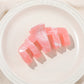 Beau - Marbled Finish Plastic Shark Style Claw Clip