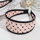 Gifty - Polka Dot Wide Fabric Trimmed Headband