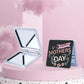 Mirroray - Floral PU Folding Makeup Mirror