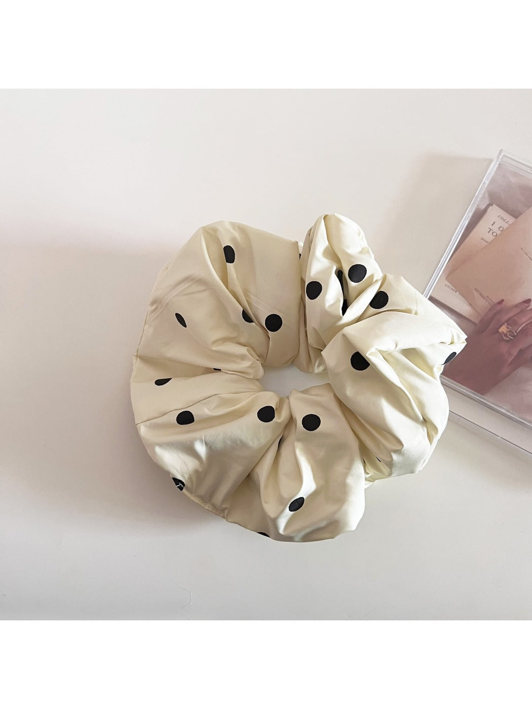 Gifty - Soft Voluminous Polka Dot Scrunchie