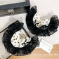 Gifty - Bowknot Wave Point Lace Hair Circle