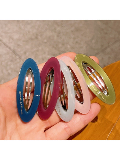 Beau - Oval-Shaped Openwork Hair Clip