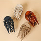 Beau - Simple Plastic Leaf Shape Hair Clip