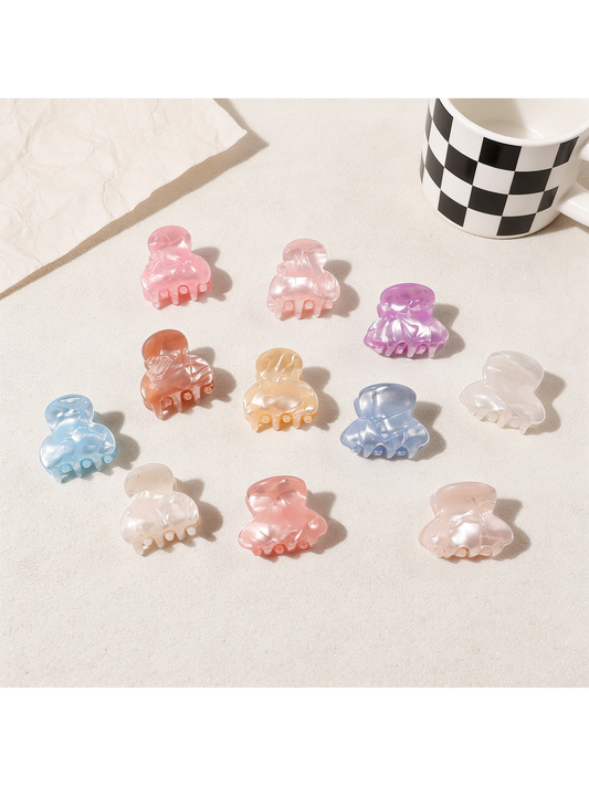 Beau - Glossy Mini Textured Hair Styling Claw Clip