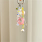 Keypus - Lily of the Valley Beaded Floral Bag Charm Keychain