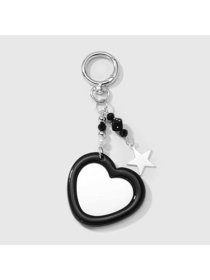 Keypus - Y2K Acrylic Bow and Mirror Charm Keychain