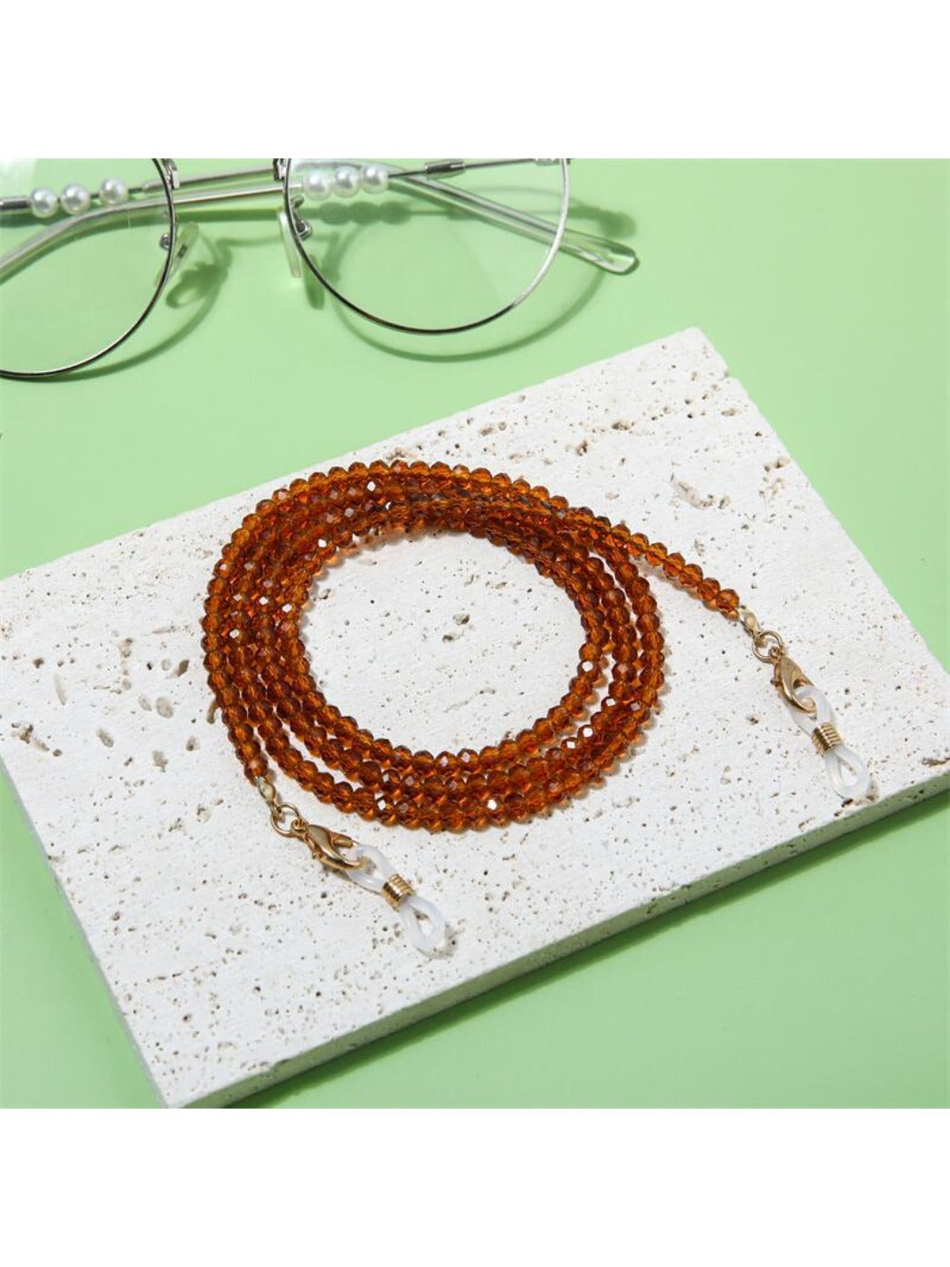 Velra - Solid Color Beaded Eyeglass Strap