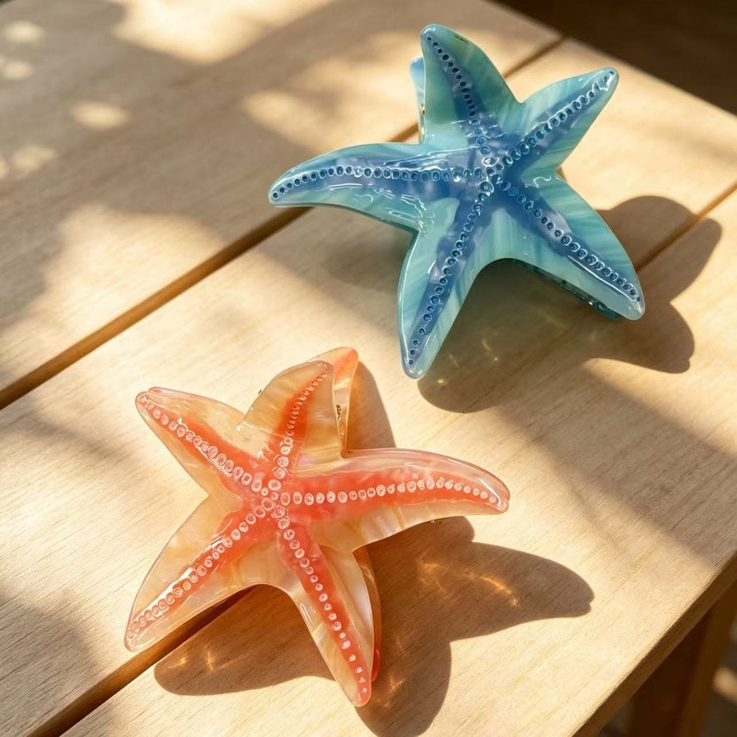 Beau - Pastel Toned Starfish Claw Clip