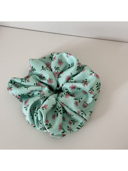 Gifty - Sweet Floral Pattern Polyester Hair Tie Scrunchie