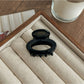 Beau - Retro Acetate Fiber Oval Claw Hair Clip