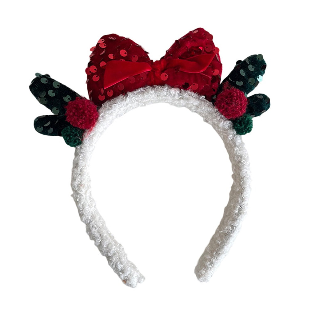 Beau - Christmas Sequin Star Bow Hair Accessories
