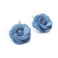 Earedge - Rose Inspired Fabric Floral Dangle Earrings